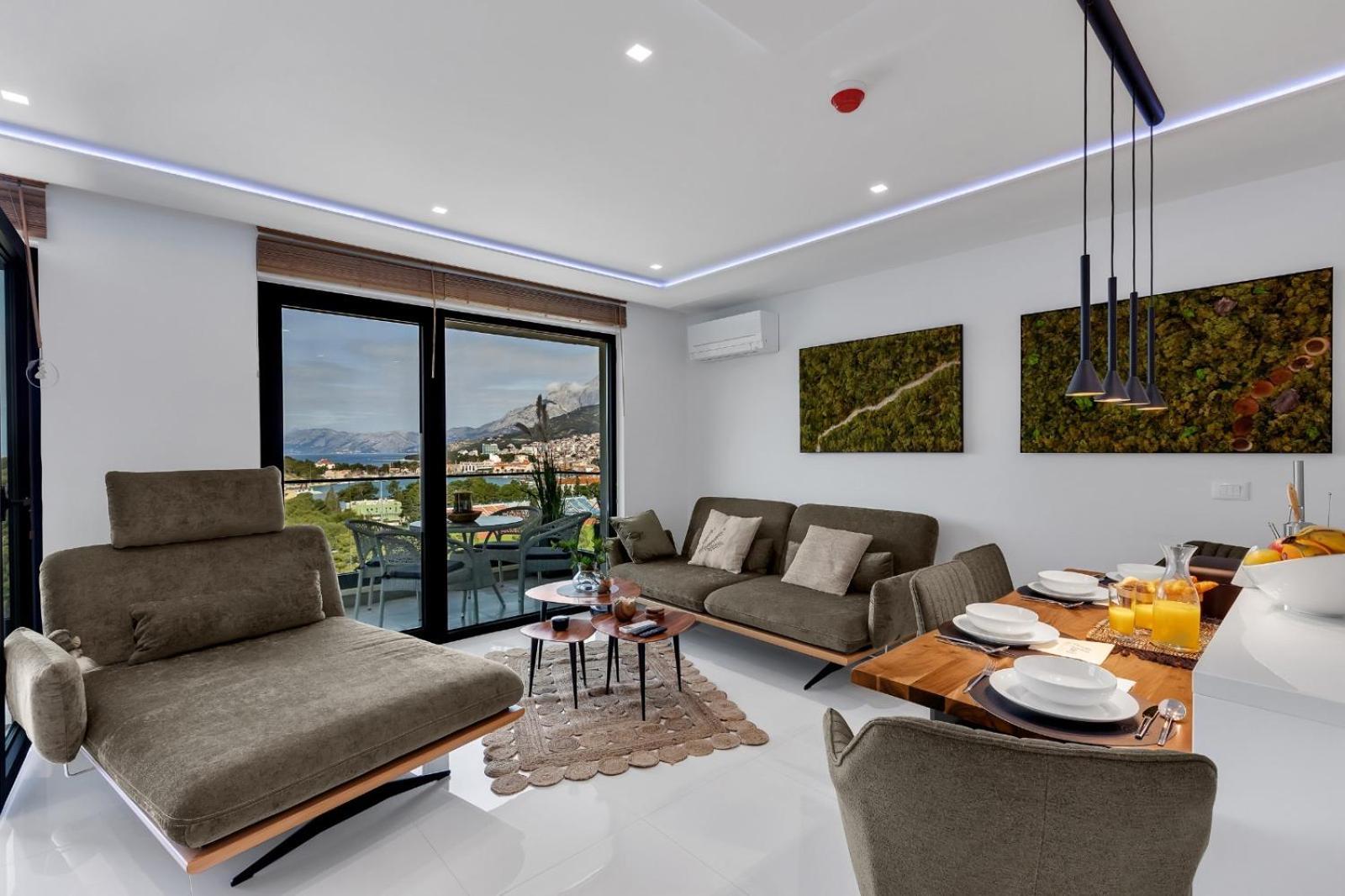 Luxury Sea View With Pool Lägenhet Makarska